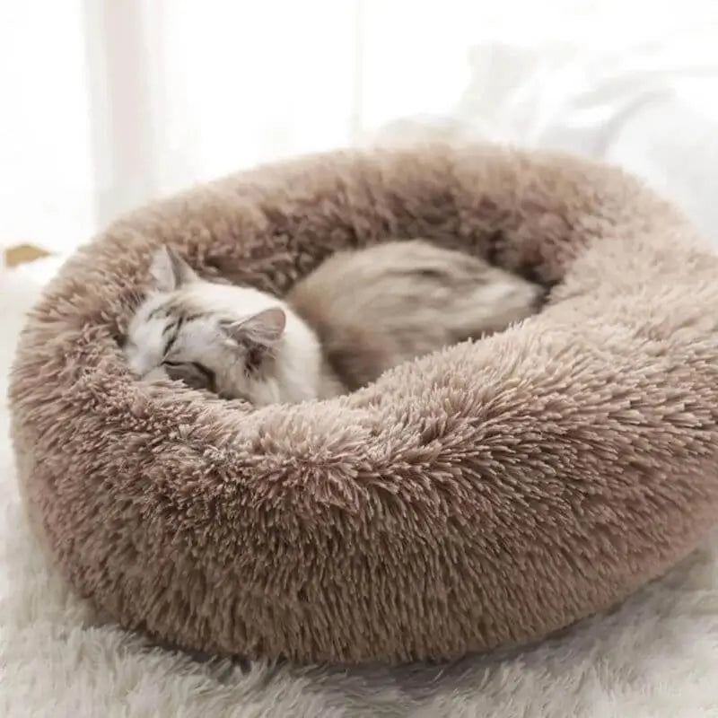 Cat bed in brown color
